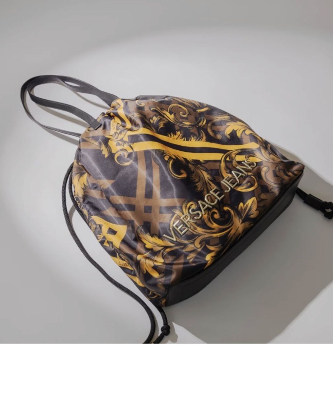 Versace Barocco Print Drawstring Backpack