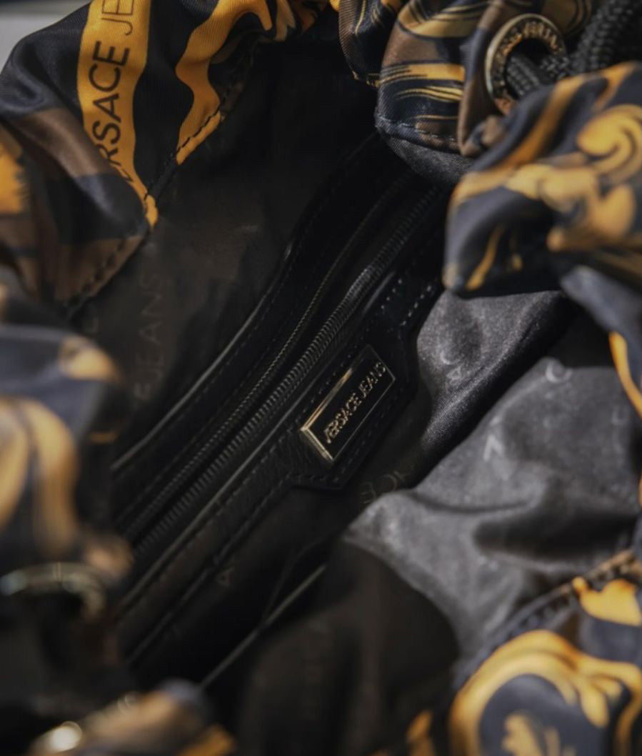 Versace Barocco Print Drawstring Backpack